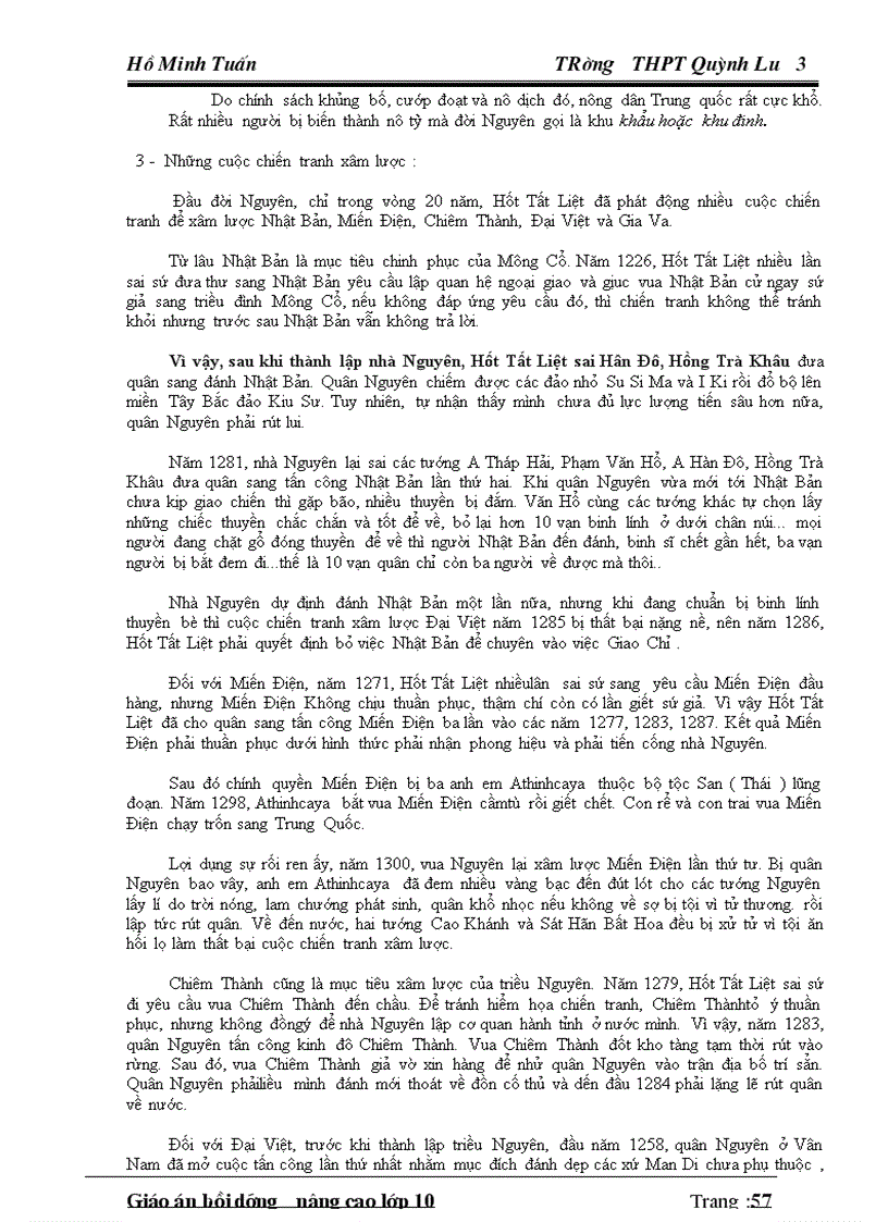 image for page Giáo án dạy thêm nâng cao khói 1 Ban KHXH