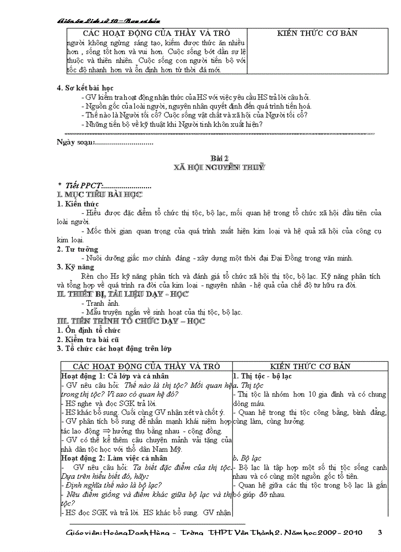 image for page Giao an lich su 10 Ban CB