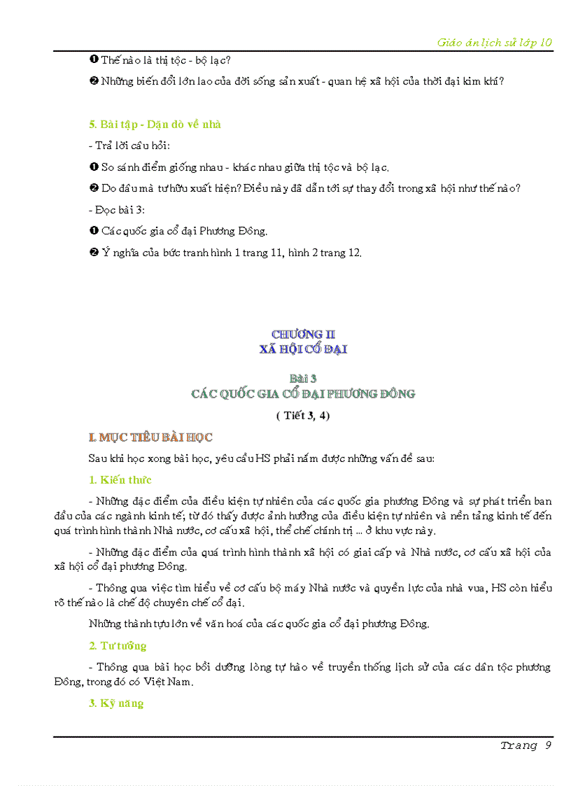 image for page Giáo án lịch sử 10 cả năm cơ bản