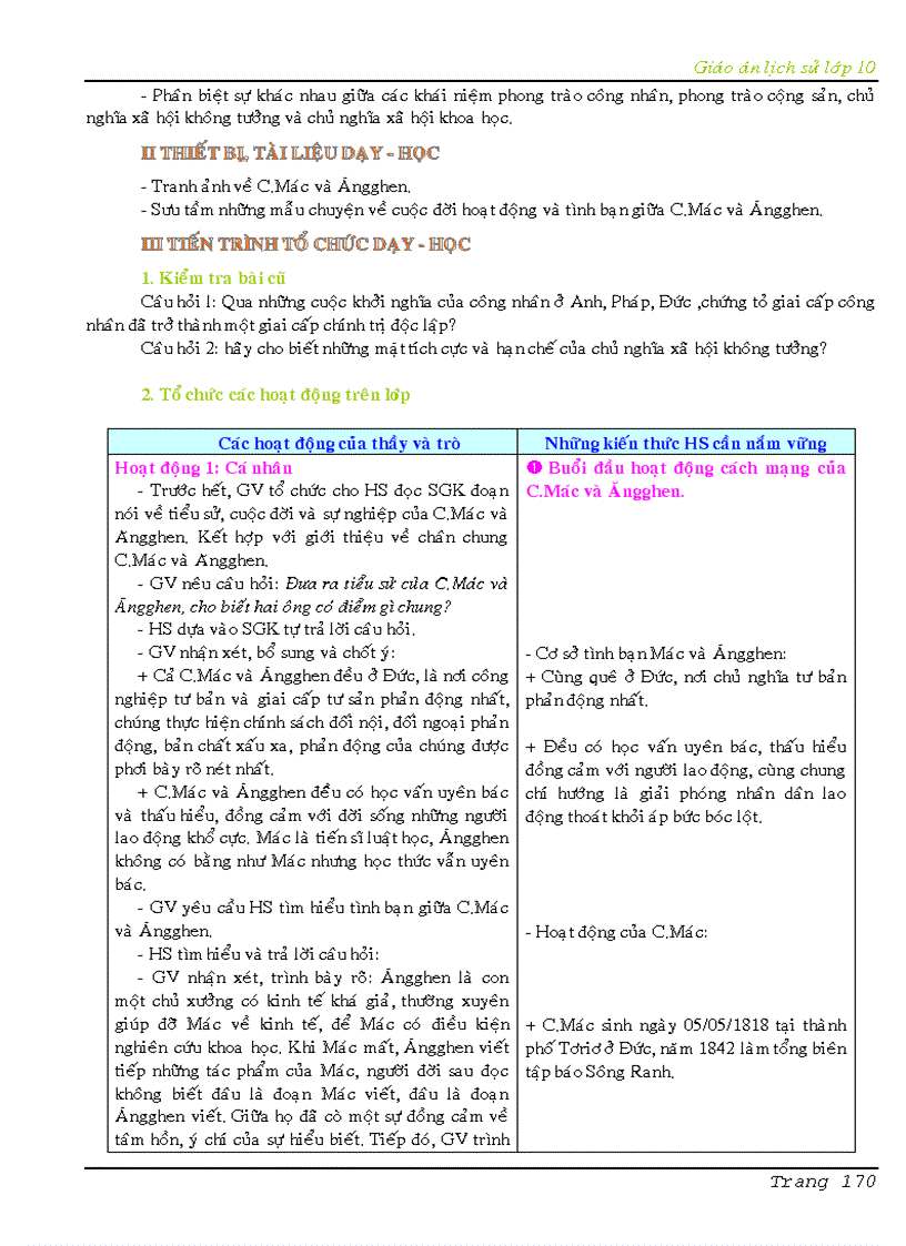 image for page Giáo án lịch sử 10 cả năm cơ bản