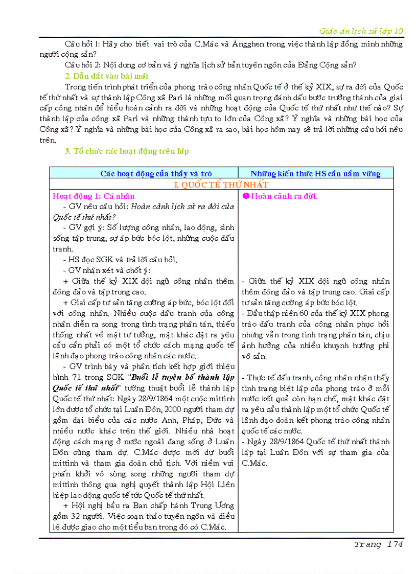 image for page Giáo án lịch sử 10 cả năm cơ bản