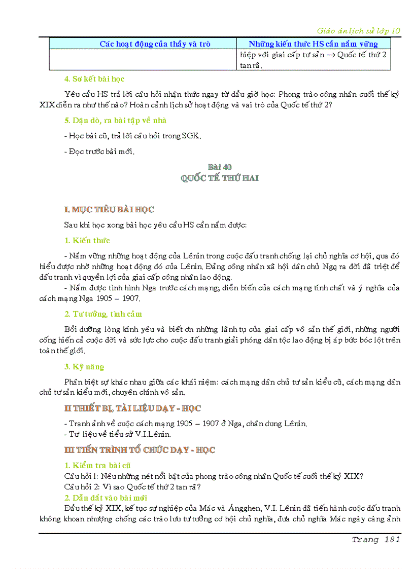 image for page Giáo án lịch sử 10 cả năm cơ bản