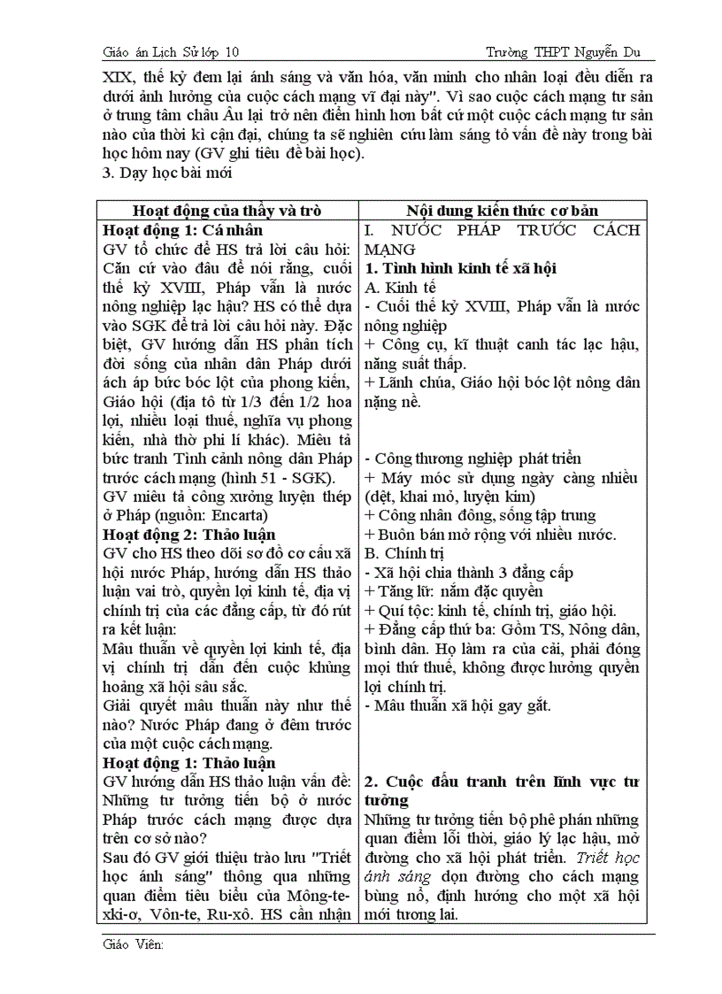 image for page Giáo án Lịch Sử 10 cơ bản chuẩn kiến thức