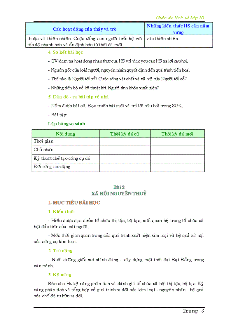 image for page Giáo án lịch sử 10 full