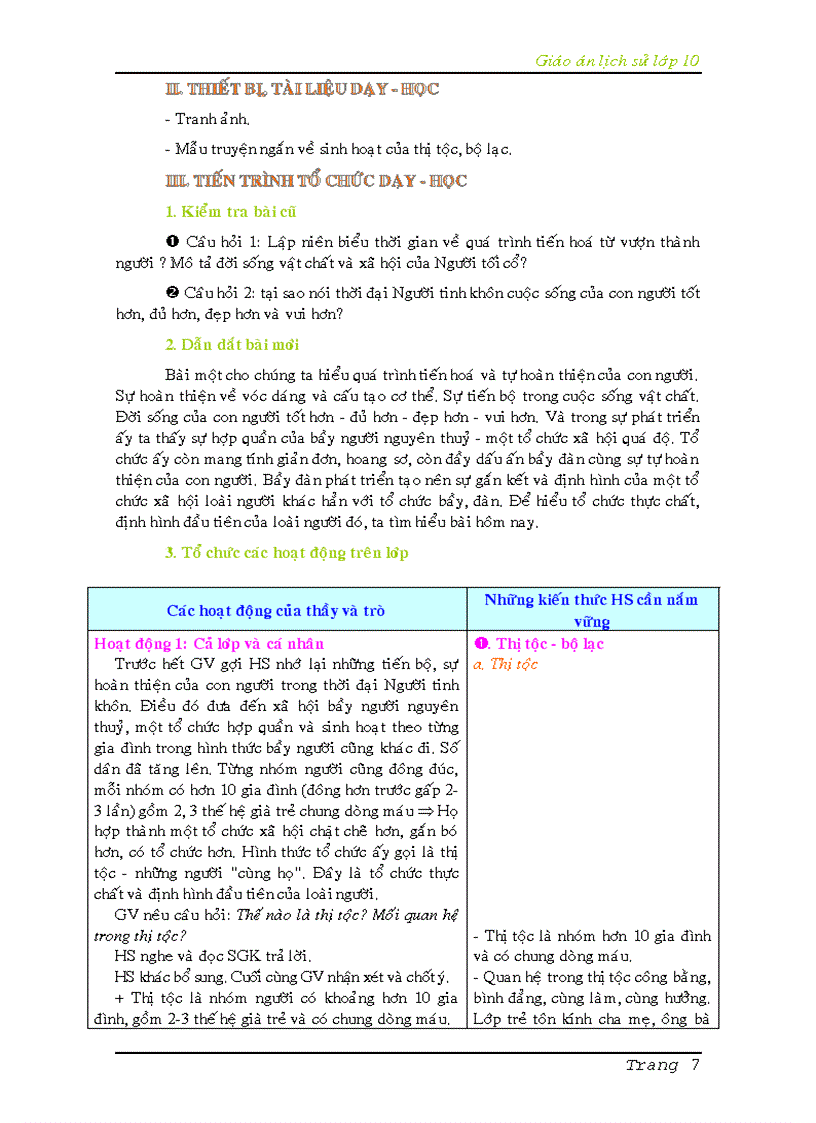 image for page Giáo án lịch sử 10 full