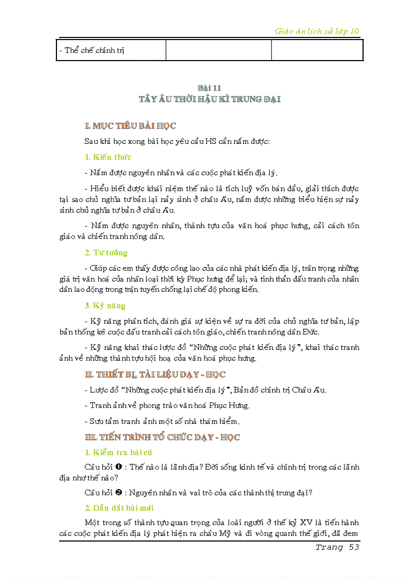 image for page Giáo án lịch sử 10 full