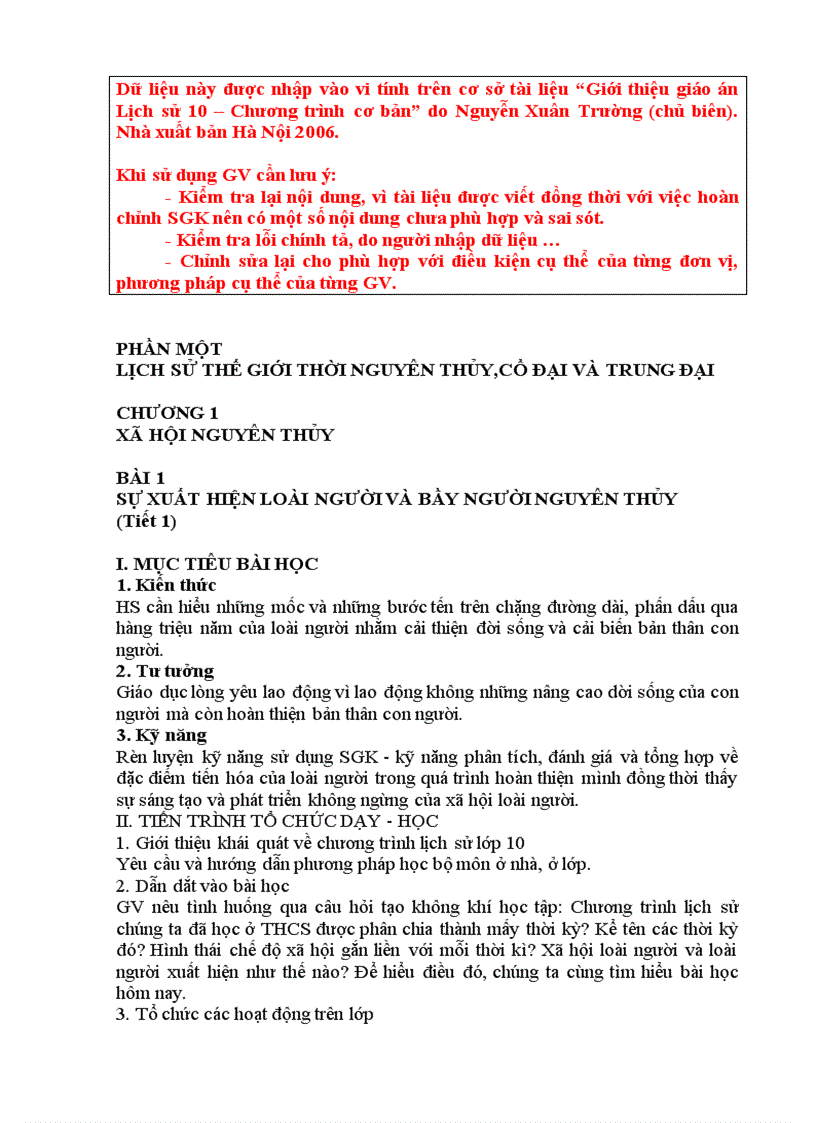 image for page Giáo án Lịch sử 10 CB 1