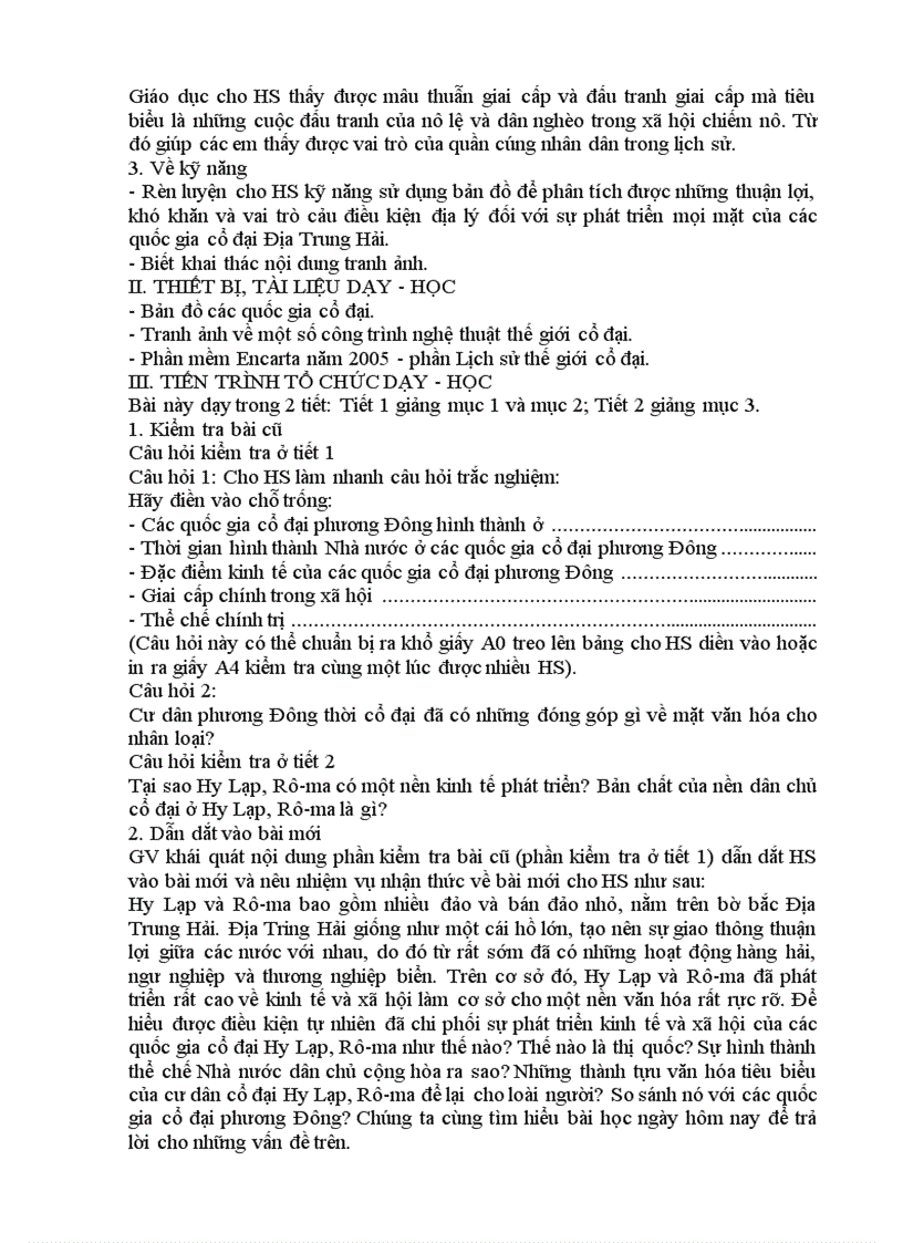 image for page Giáo án Lịch sử 10 CB 1