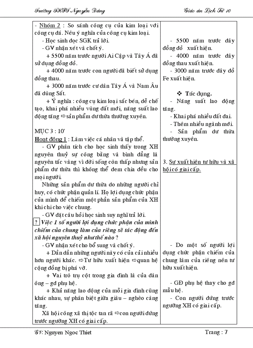 image for page Giáo án lịch sử khối 10 cơ bản