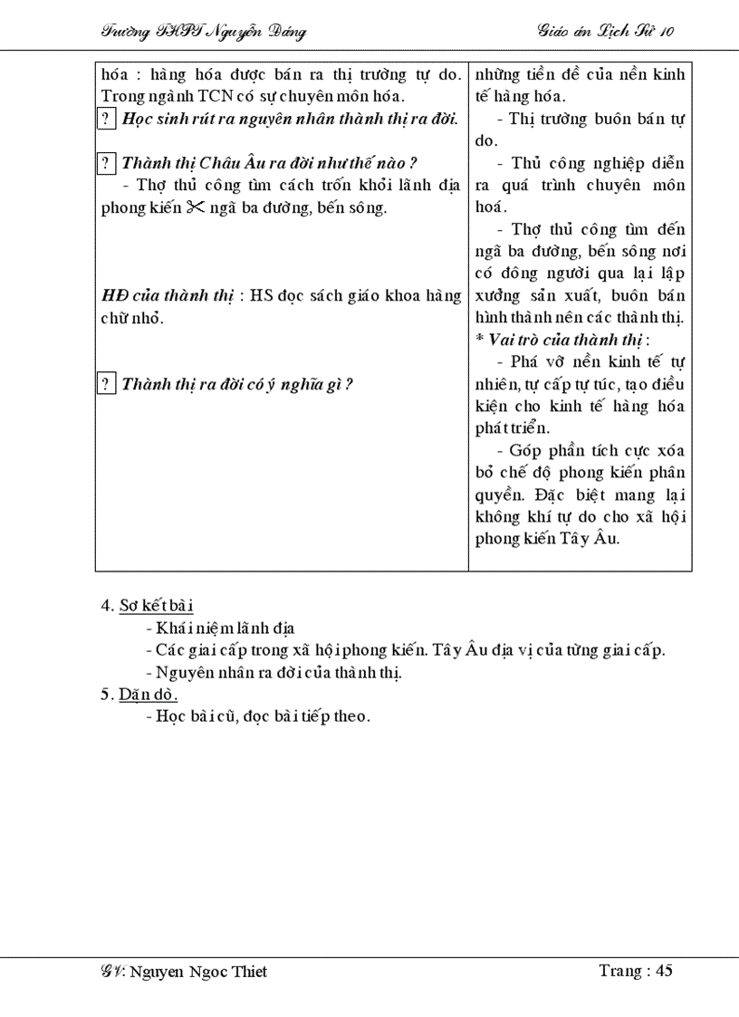image for page Giáo án lịch sử khối 10 cơ bản