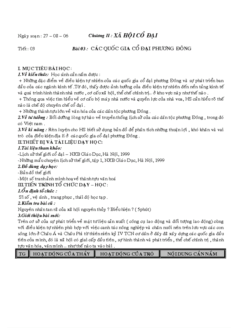 image for page Giáo án Lịch sử lớp 10 cơ bản