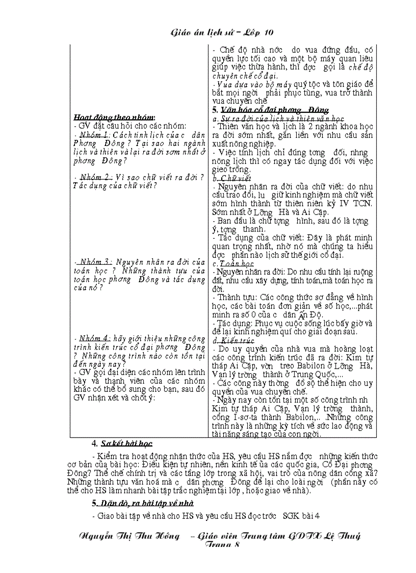 image for page Giao an LS 10 chuong trinh GDTX