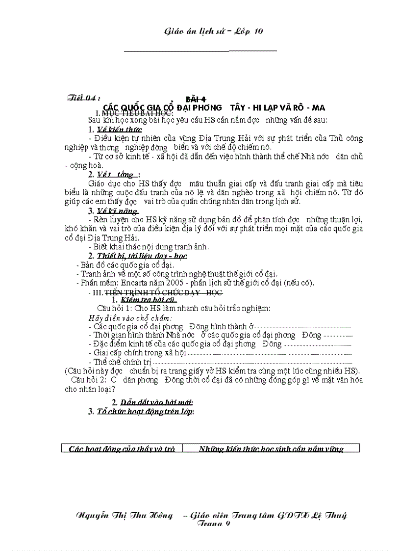 image for page Giao an LS 10 chuong trinh GDTX