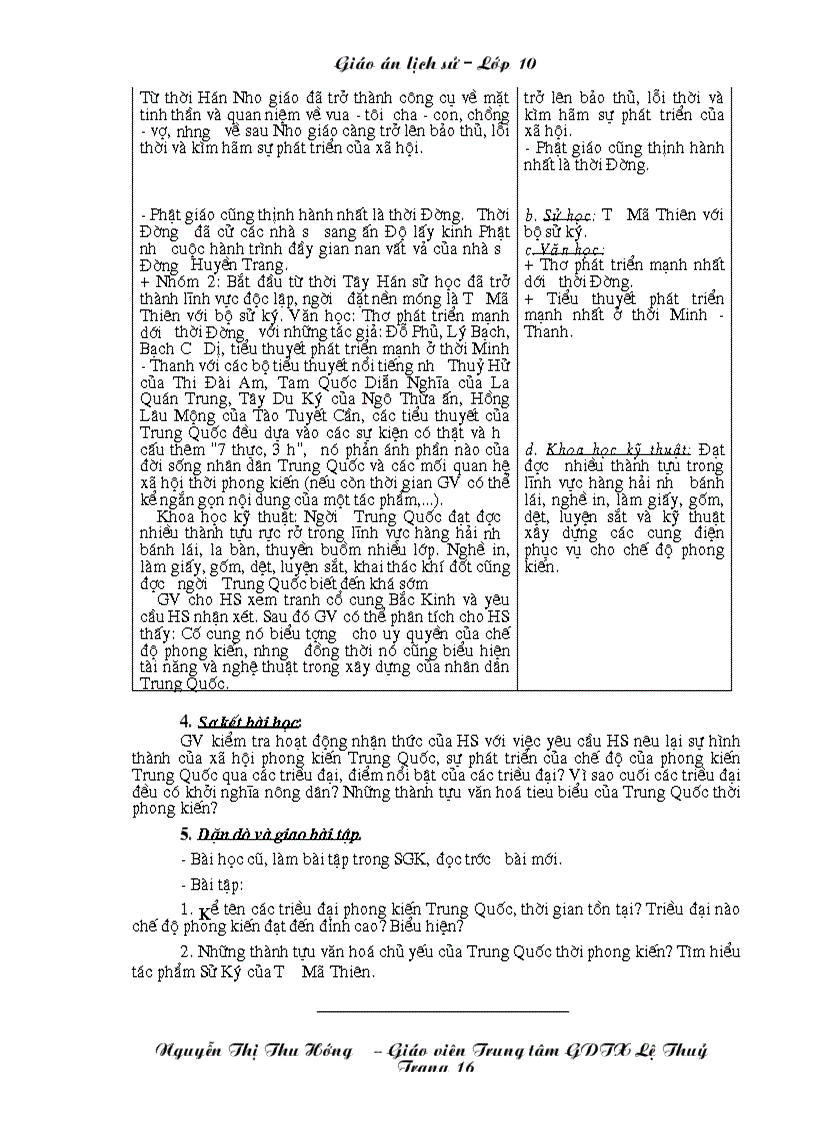 image for page Giao an LS 10 chuong trinh GDTX