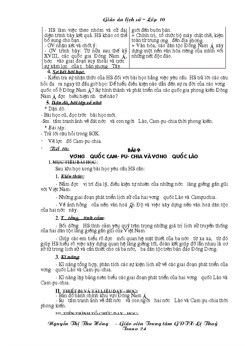 image for page Giao an LS 10 chuong trinh GDTX