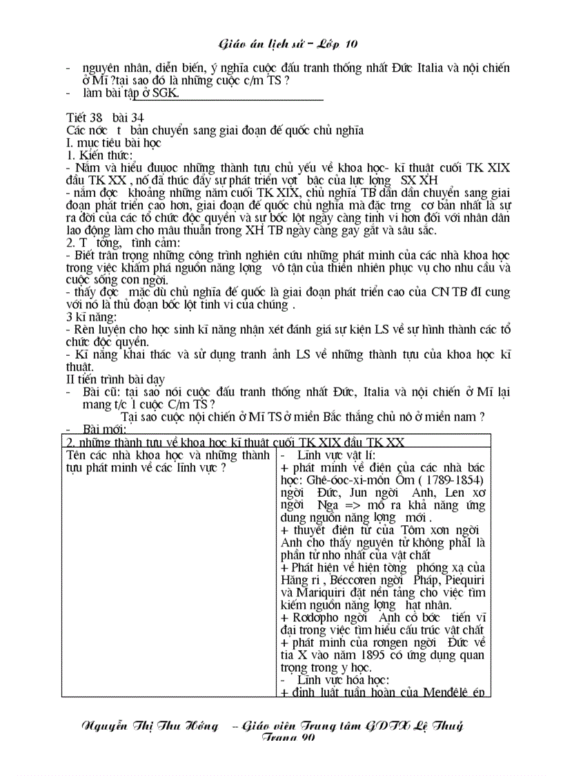 image for page Giao an LS 10 chuong trinh GDTX