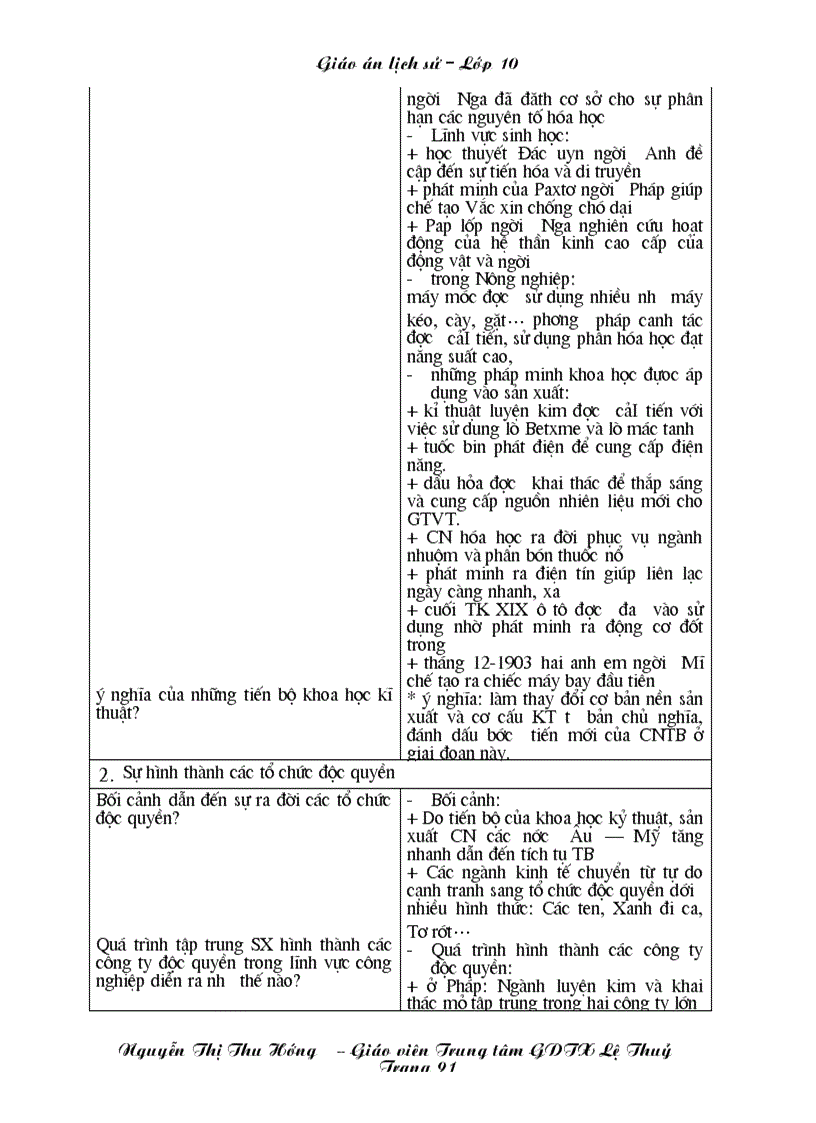 image for page Giao an LS 10 chuong trinh GDTX