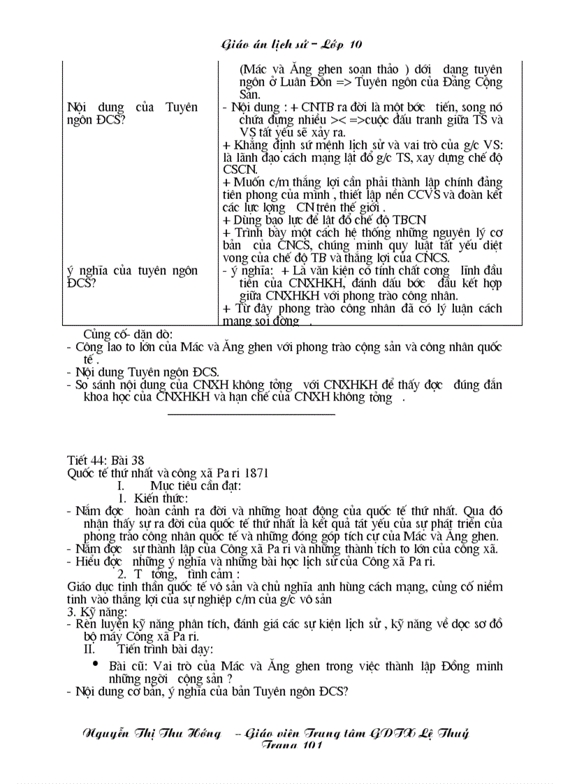 image for page Giao an LS 10 chuong trinh GDTX