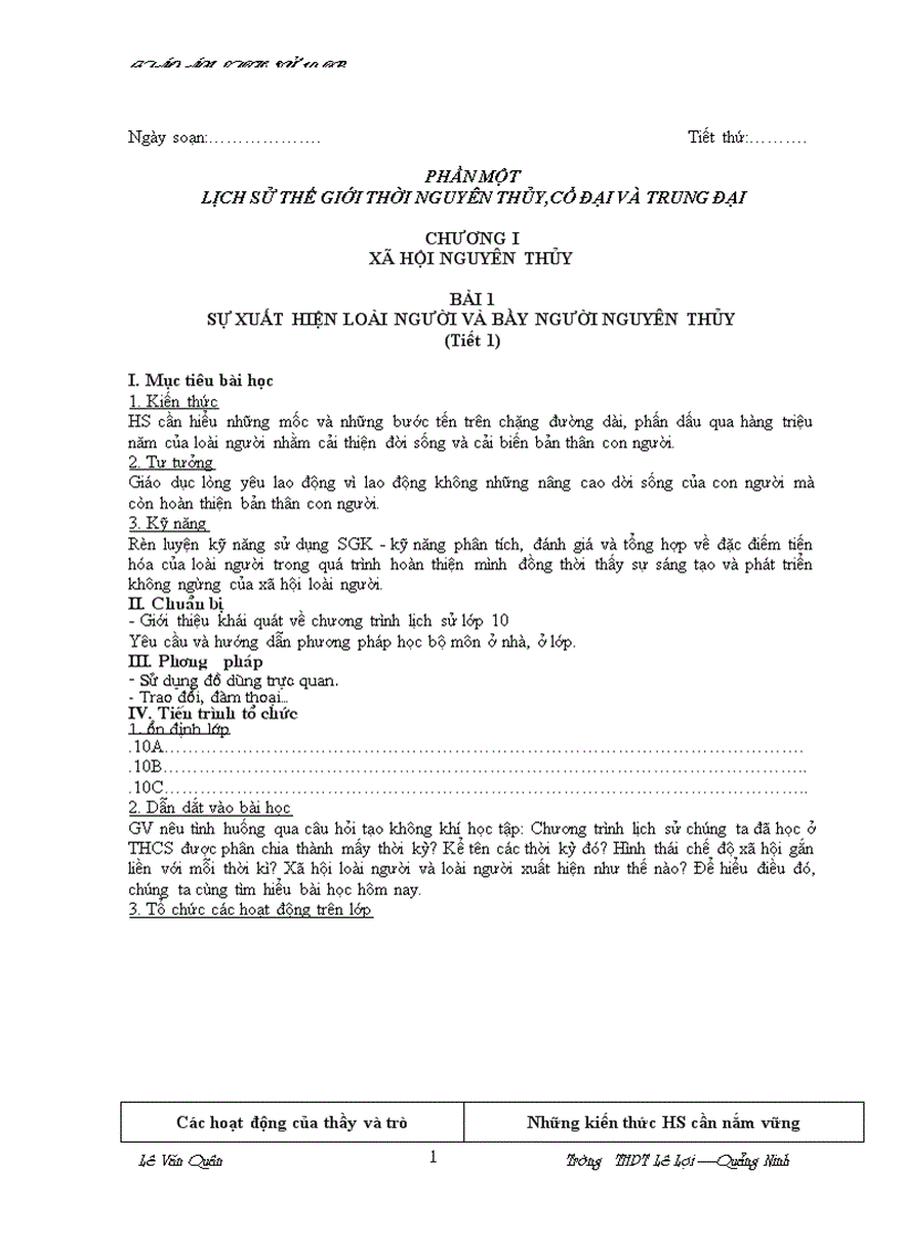 image for page Giáo Án LSử 10 Quảng Ninh