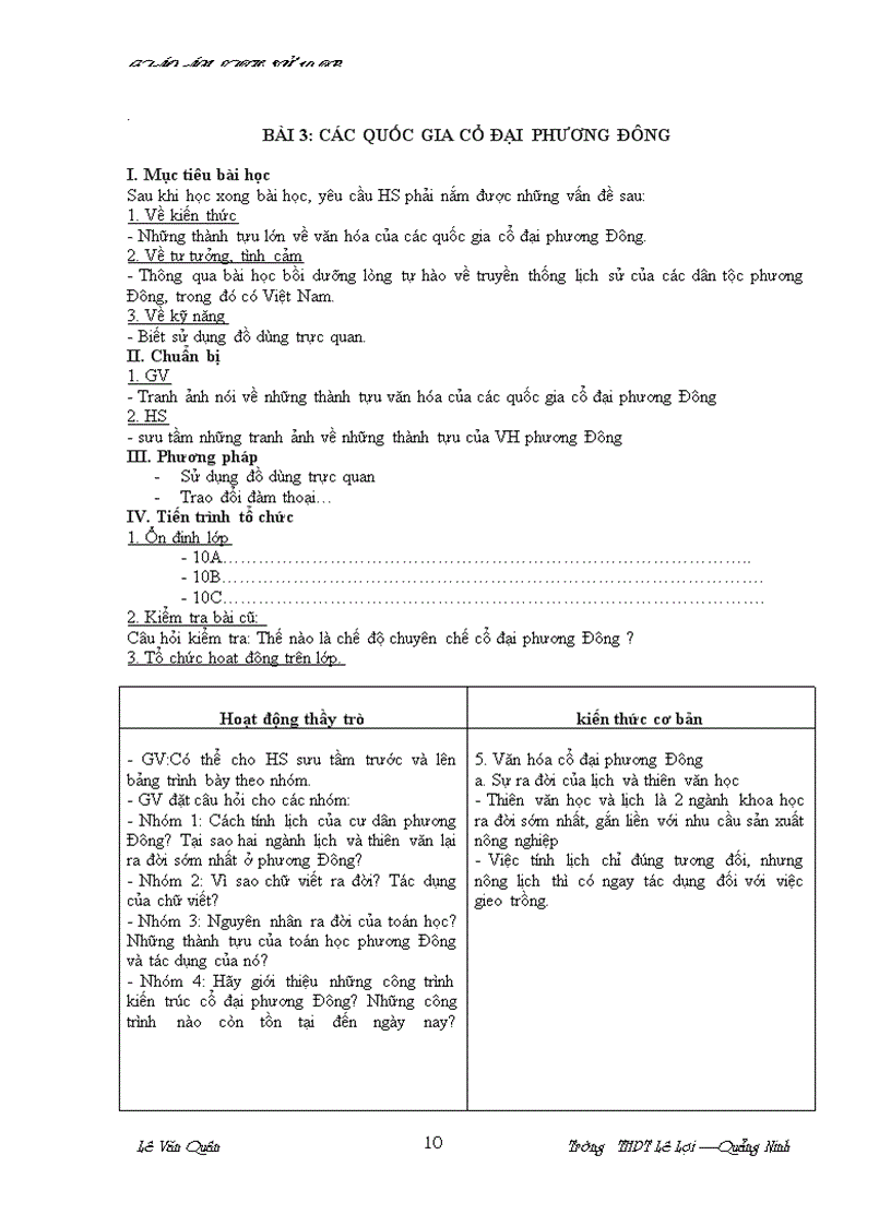 image for page Giáo Án LSử 10 Quảng Ninh