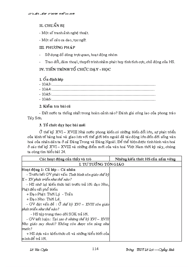 image for page Giáo Án LSử 10 Quảng Ninh