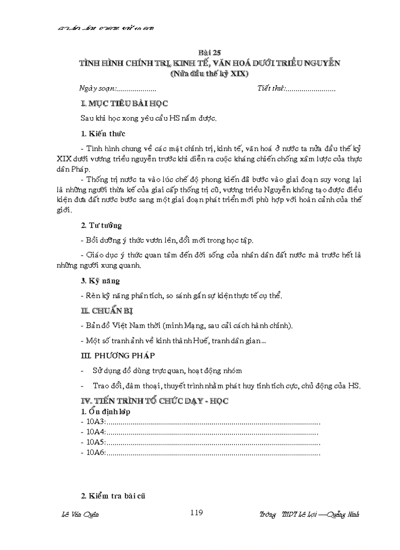 image for page Giáo Án LSử 10 Quảng Ninh