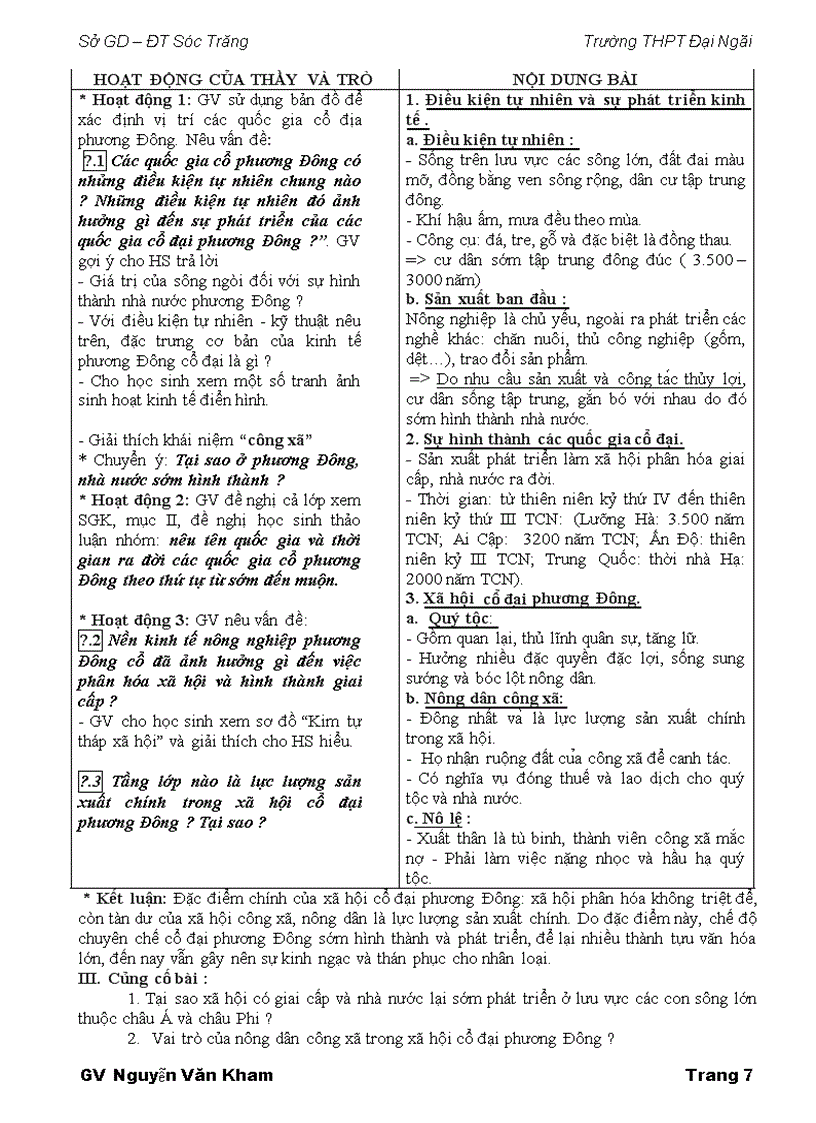 image for page Giáo án Sử 10 CB 1