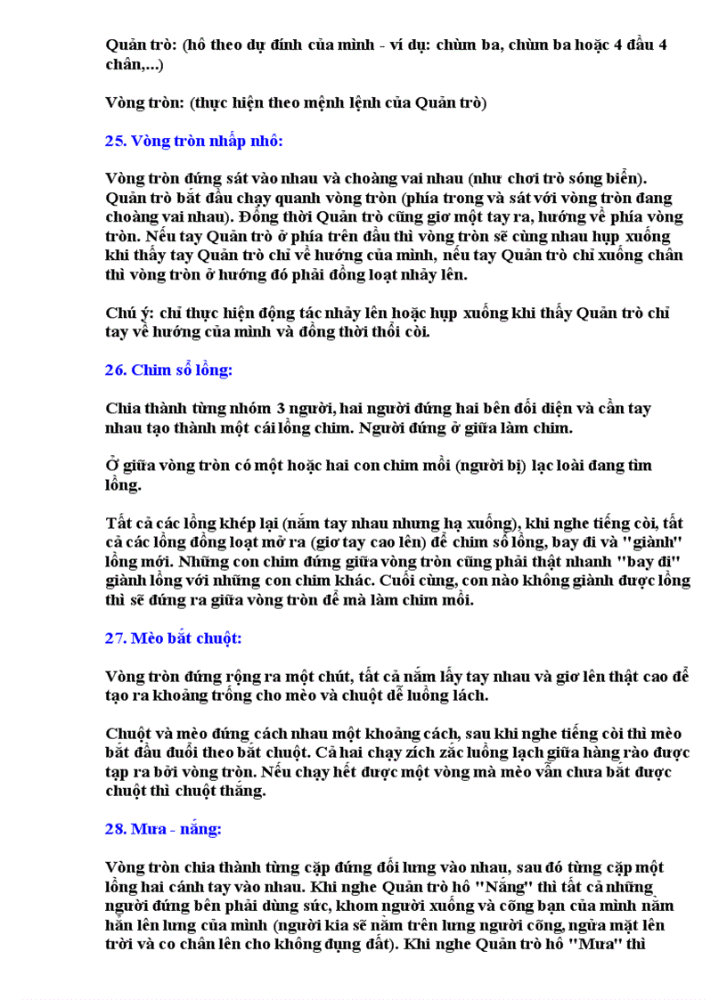 image for page Một số trò chơi tập thể Đoàn Hội Đội 2