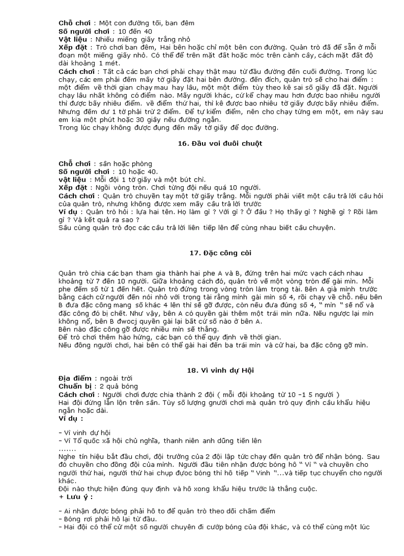 image for page Một số trò chơi tập thể Đoàn Hội Đội 2