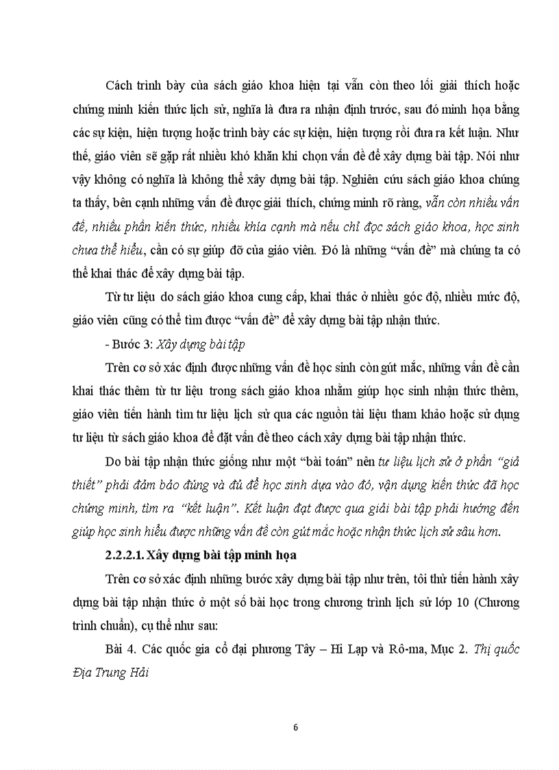 image for page SKKN Xây dựng và sử dụng bài tập nhận thức trong dạy học lịch sử Sử 10