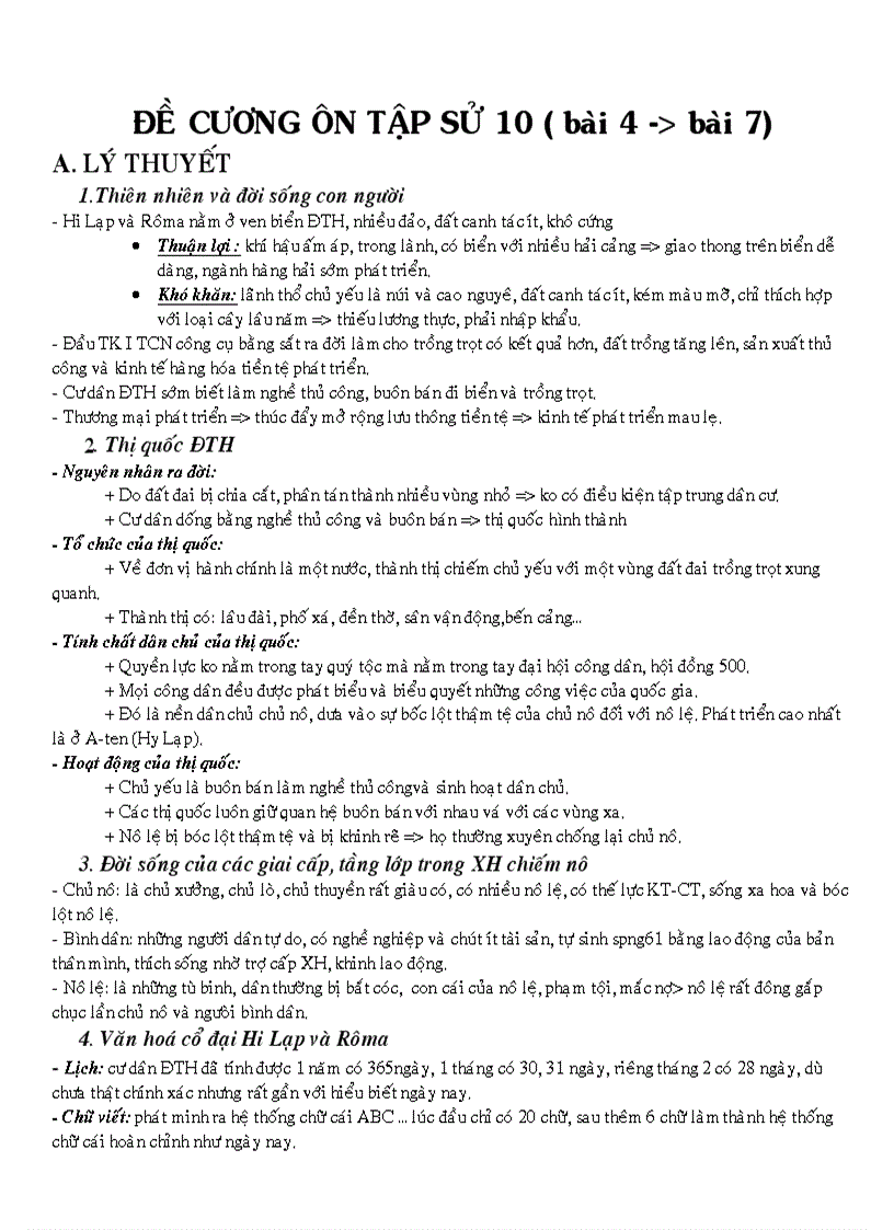 image for page Taìi liệu ôn tập sử 10