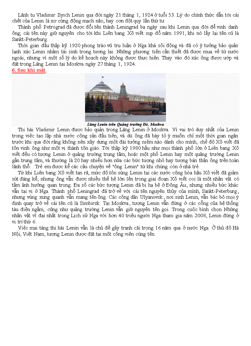 image for page Tư liệu về Lênin