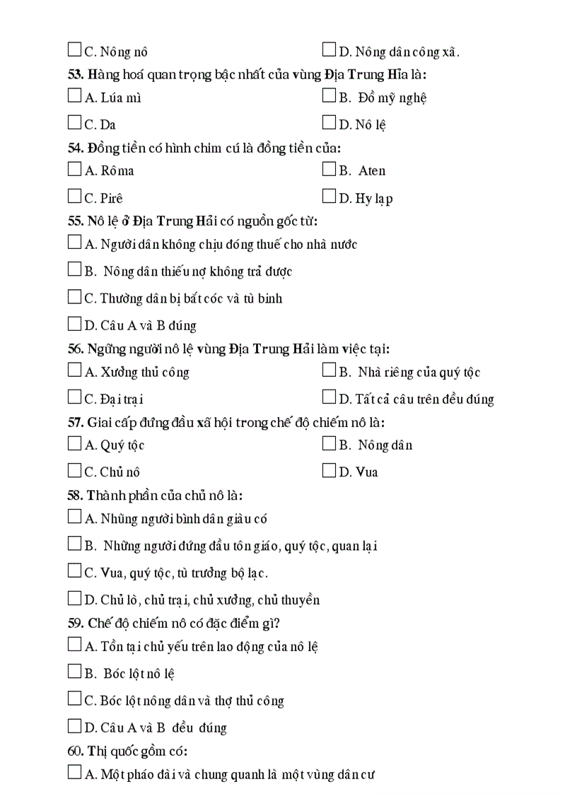 image for page 500 câu hỏi trắc nghiệm sử 12