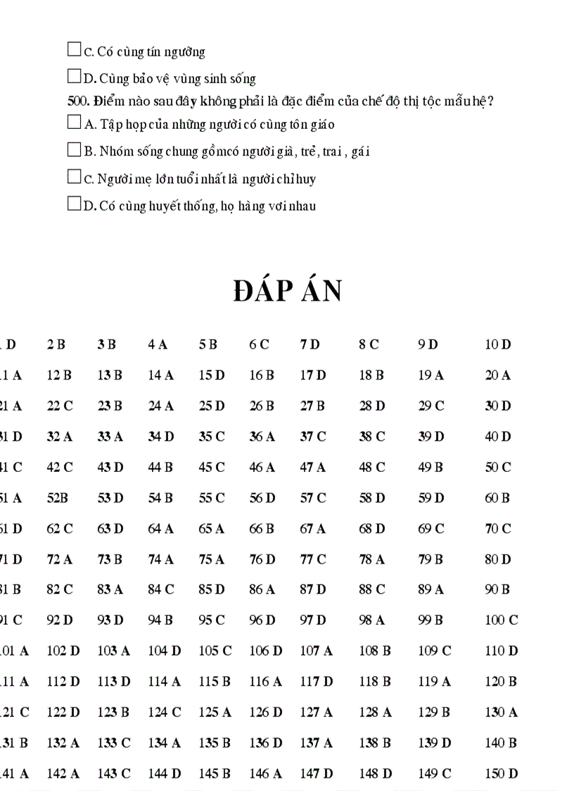 image for page 500 câu hỏi trắc nghiệm sử 12