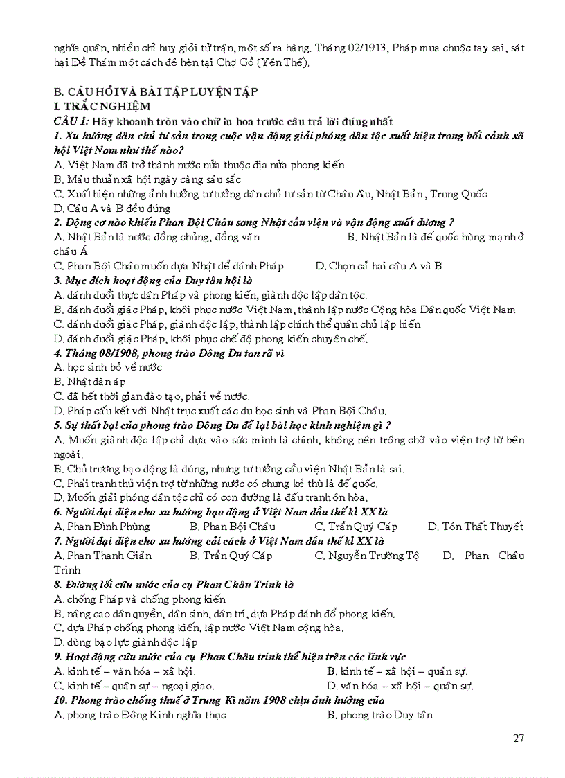 image for page Đề cương ôn tập lịch sử Phần 3