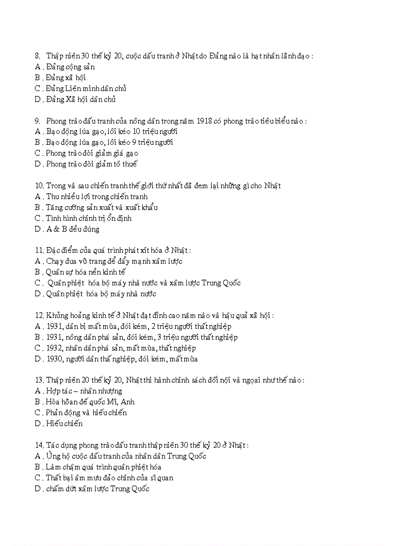 image for page Đề ôn tập trắc nghiệm