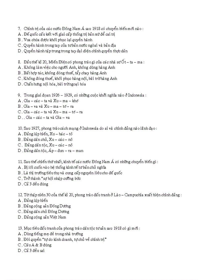 image for page Đề ôn tập trắc nghiệm