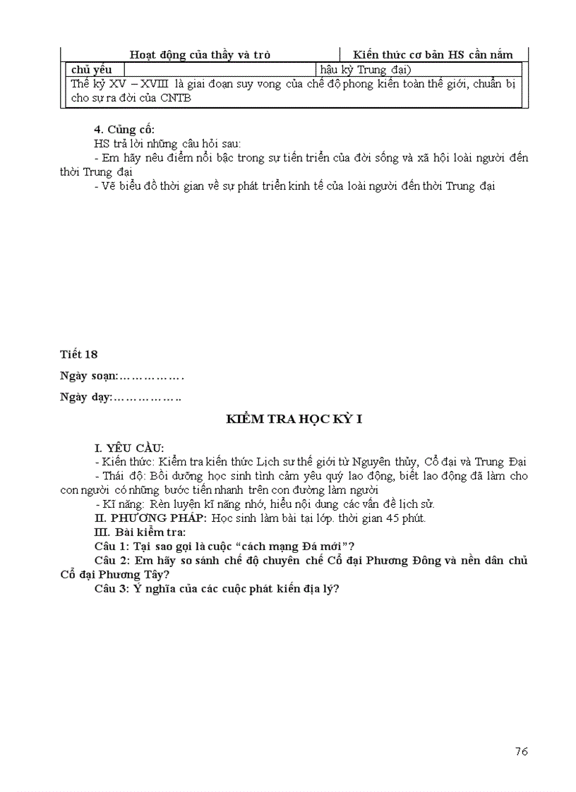 image for page Giao an 10 HK1 CKT