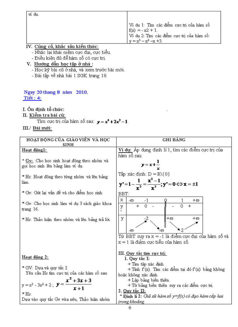 Giáo án giải tích 12