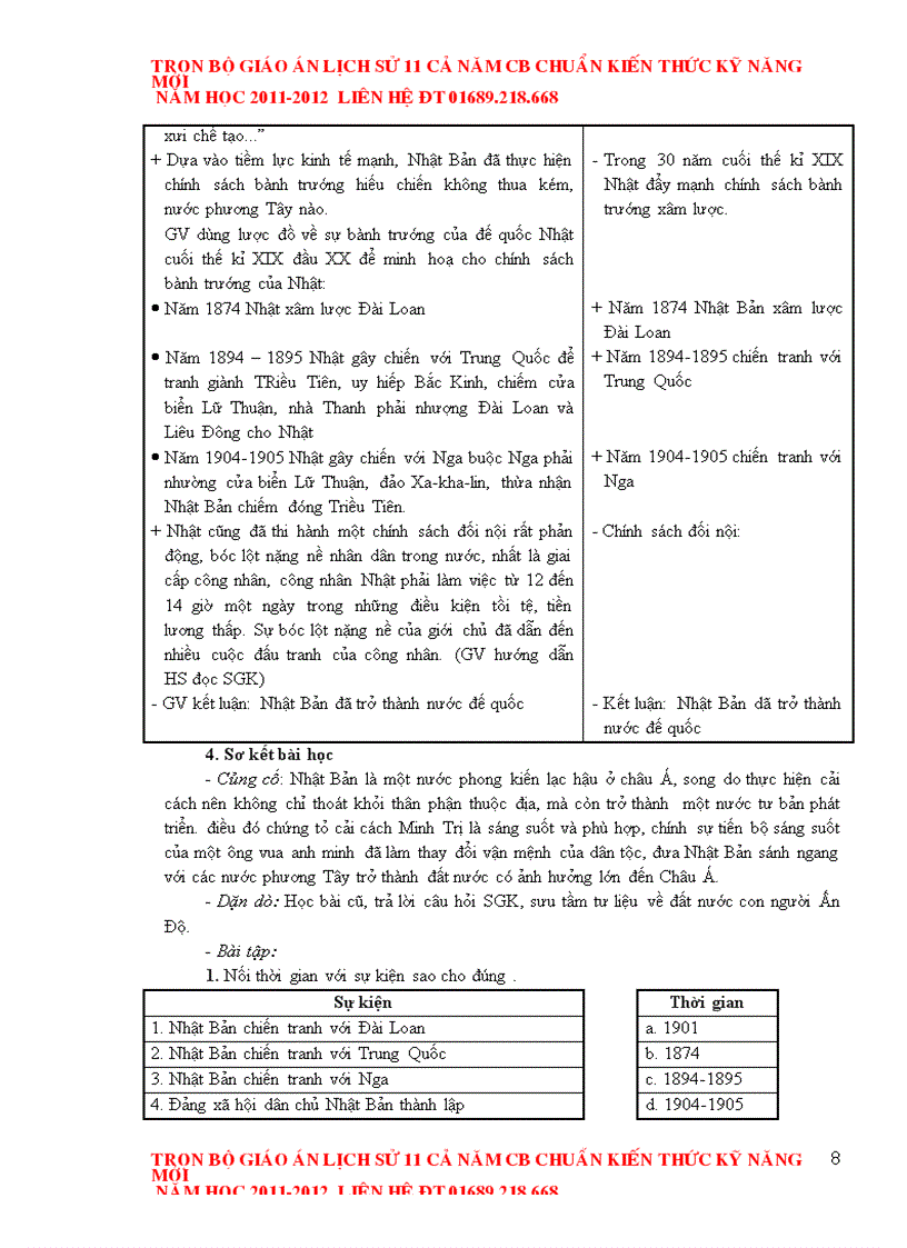 image for page Giáo án Lịch sử 11 chuẩn mới 2012