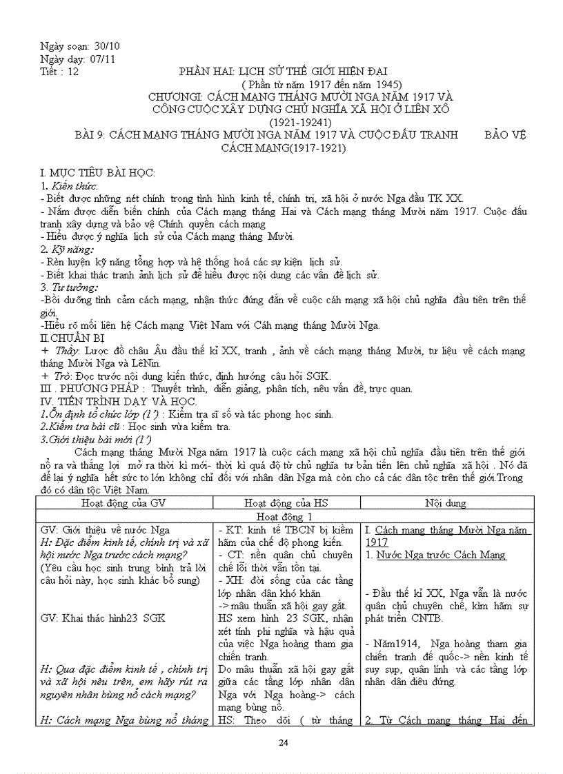 image for page Giao an lich su 11 3 cot 1