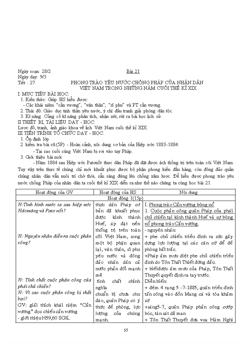 image for page Giao an lich su 11 3 cot 1