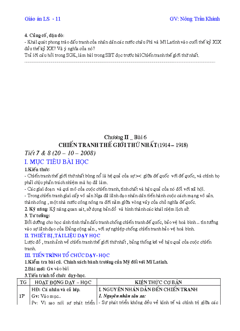 image for page Giáo án 11 cơ bản 1