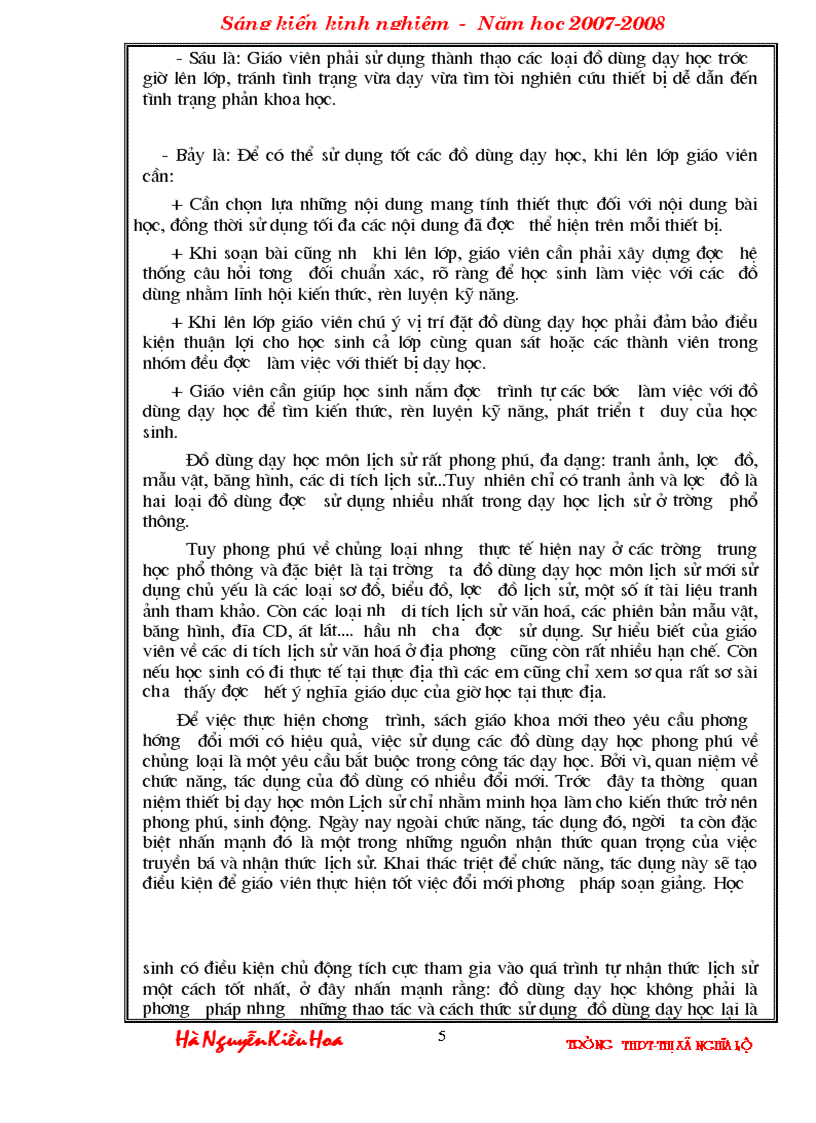 image for page SKKN Khai thác đồ dùng dạy học