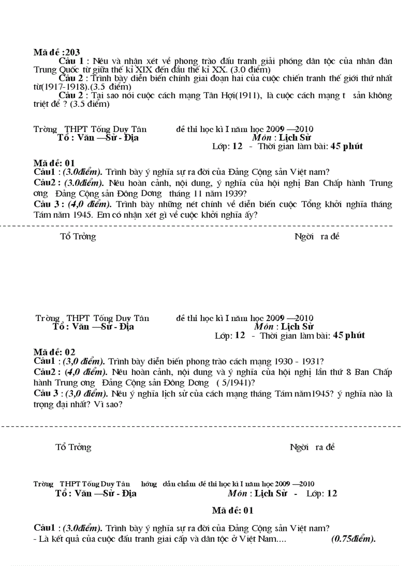 image for page Tổng hợp các đề KT 10 11 12