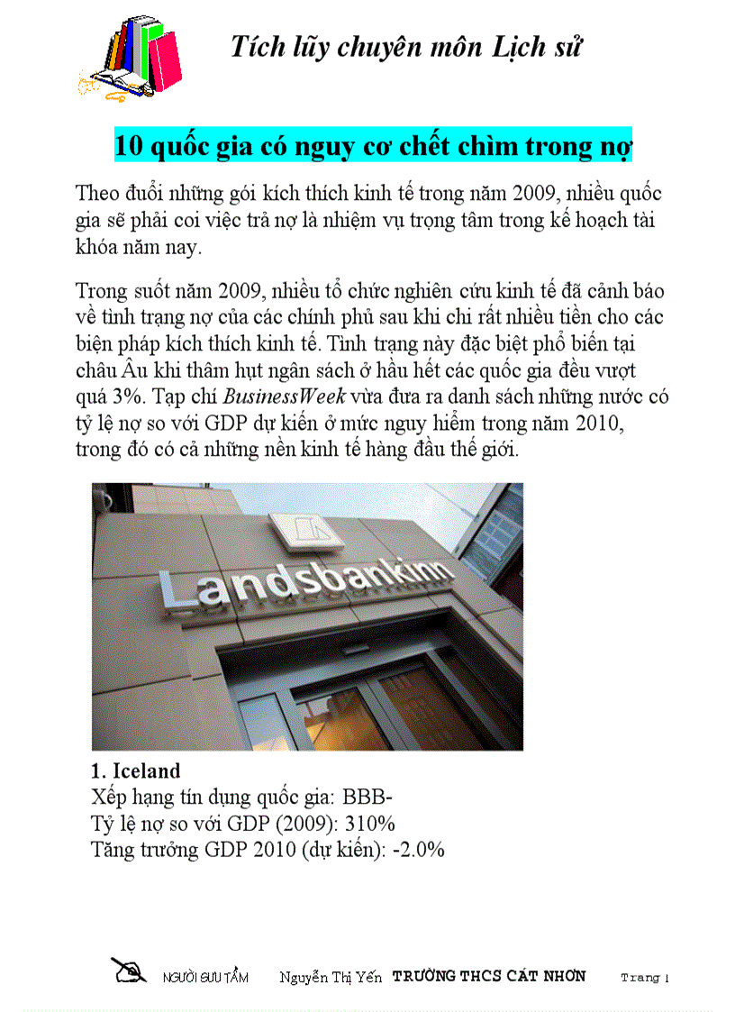 image for page 10 quốc gia có nguy cơ chết chìm trong nợ