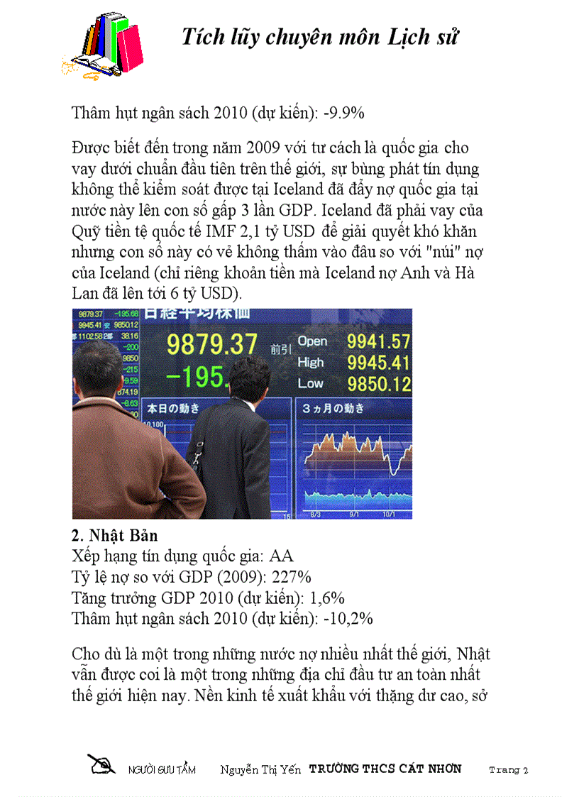 image for page 10 quốc gia có nguy cơ chết chìm trong nợ