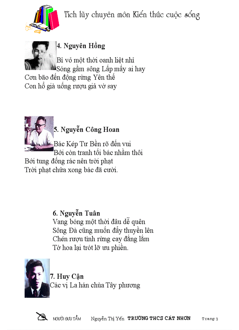 image for page 100 nhà thơ nhà văn ở vn tiêu biểu