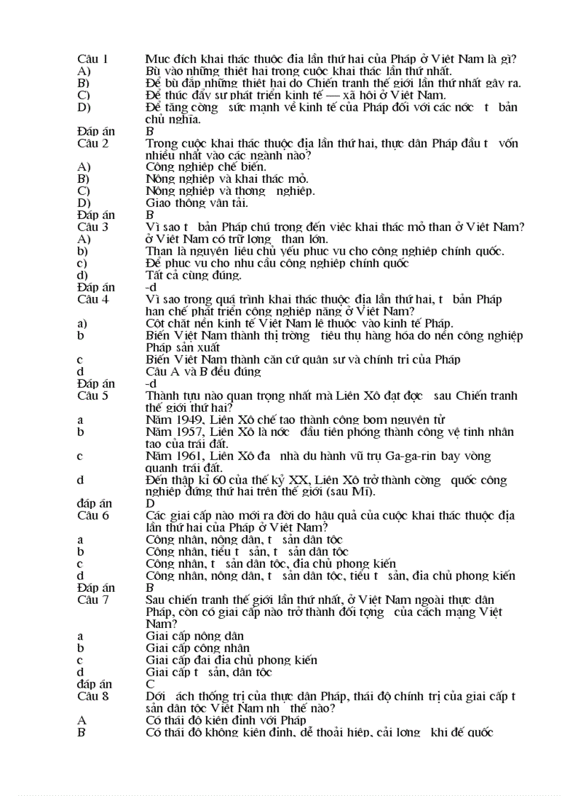 image for page 325 câu hỏi trắc nghiệm lịch sử