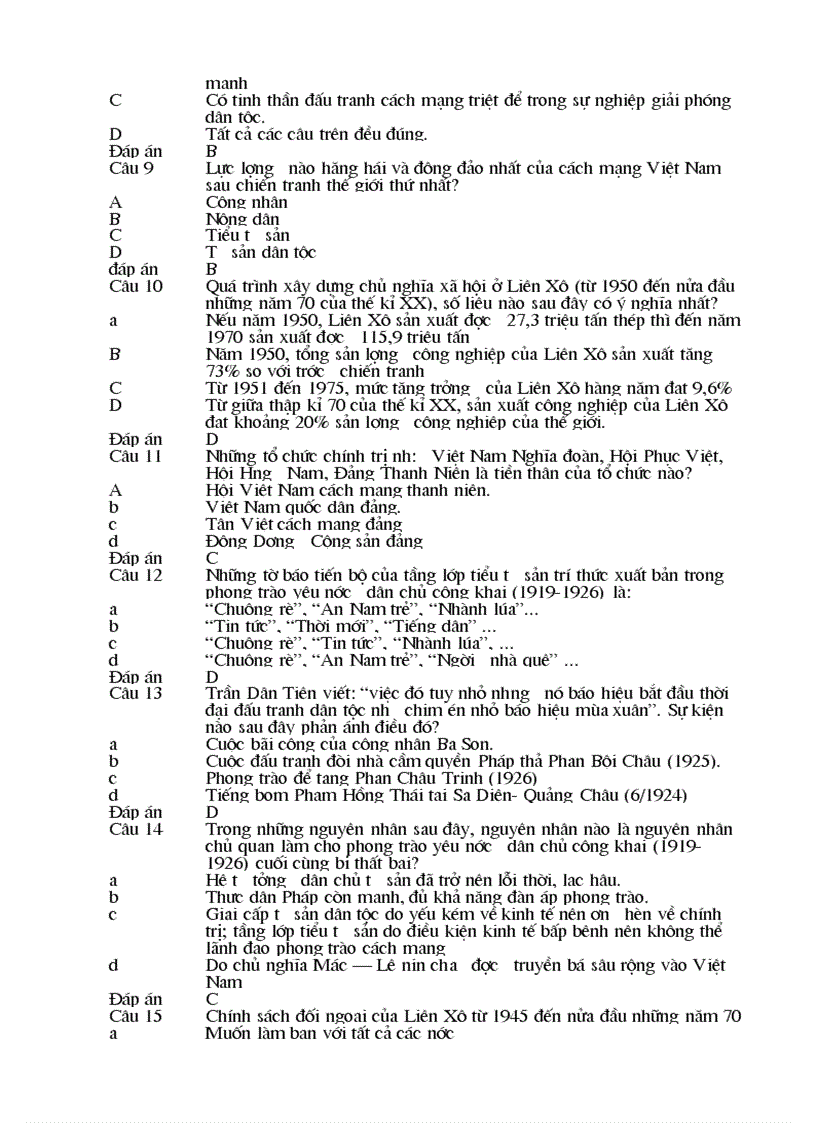 image for page 325 câu hỏi trắc nghiệm lịch sử